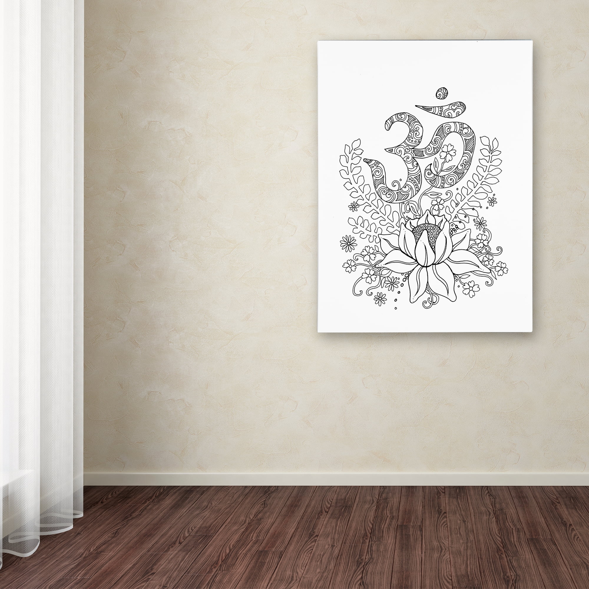 Trademark Fine Art 'Om' Canvas Art by Kim Kosirog
