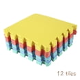 thumbnail image 4 of Easy Playhouse Soft Foam Floor Puzzle Tiles for Children and Adults. 12 Foam Tile Mats with 14 Borders for Nursery, Playroom, Gym or Rec Room, 4 of 5