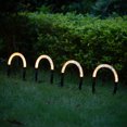thumbnail image 2 of Labymos 4PCS LED Solar Lights Arch Bridge Shaped Garden Light Multicolor Pathway Walkway Lawn Patio, 2 of 6