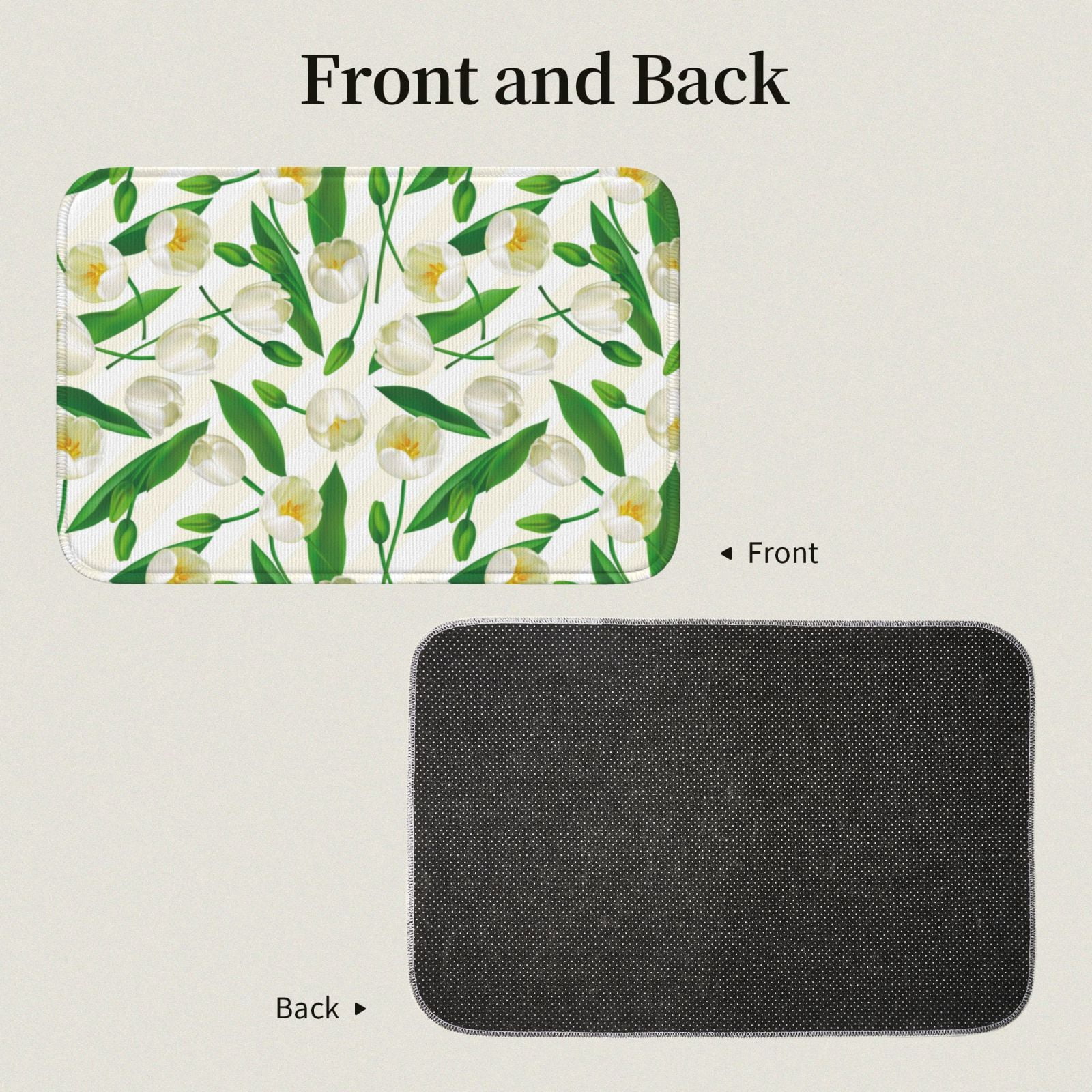 Vsdgher Tulips Flowers Hem Mat 40x60 - Multipurpose Doormat for Indoor & Outdoor Use - Welcome Your Guests with our Entrance Mat