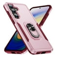 thumbnail image 3 of Hybrid Rugged Case for Samsung Galaxy S26 Phone, Military Grade Heavy Duty Shockproof Rotatable Magnetic Ring Holder Kickstand Armor Dual Layer Cover for Galaxy S26, Pink, 3 of 10