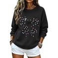 thumbnail image 5 of Ichuanyi Christmas Sweatshirts for Women Christmas Graphic Long Sleeve Shirt Xmas Holiday Crewneck Pullover Tops, 5 of 6