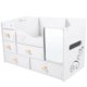 thumbnail image 4 of Organizador de maquillaje, caja de almacenamiento de cosméticos, estuche de escritorio para maquillaje con cajones, 4 of 5