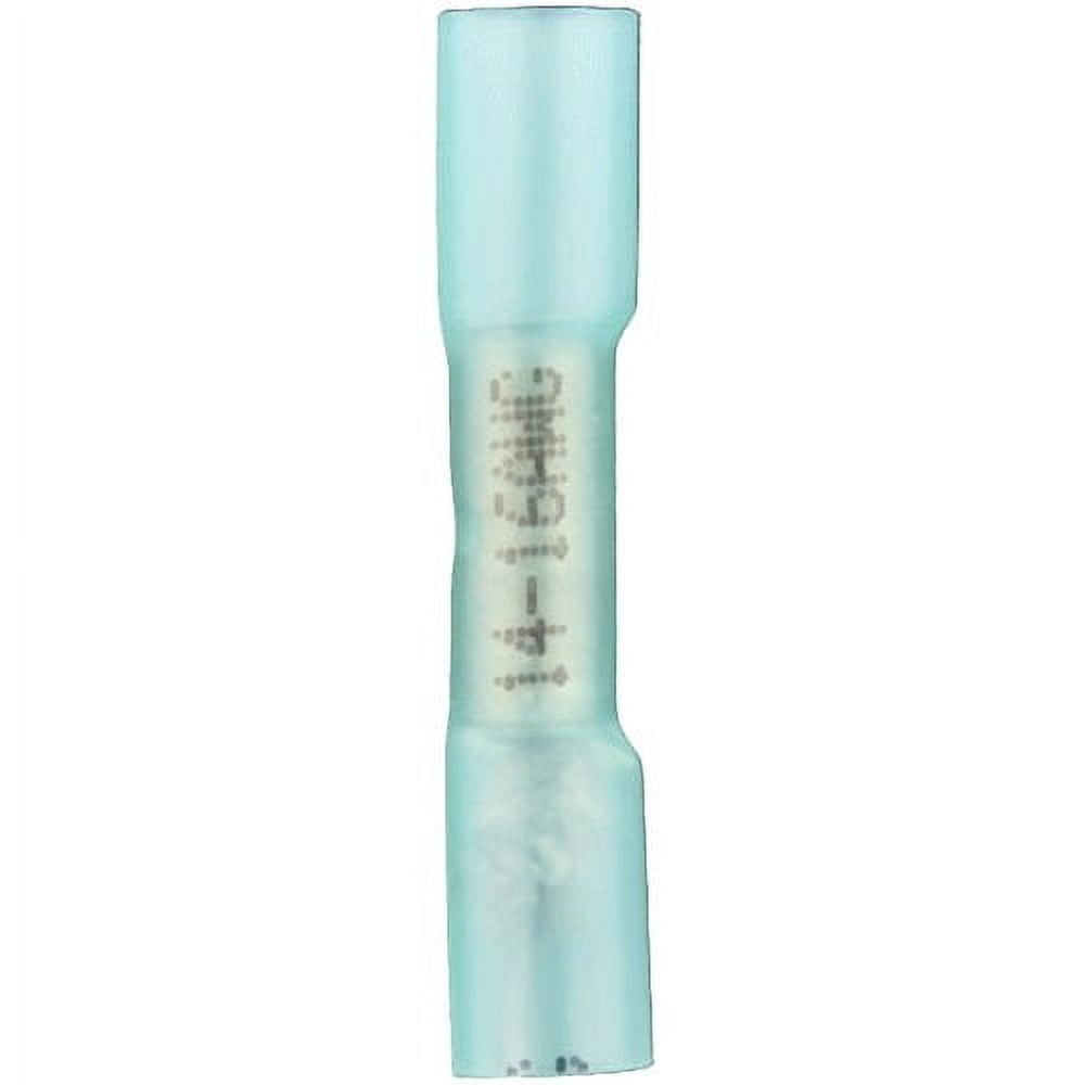 Heat Shrink Blue Butt Connector 16-14 Gauge Package of 100