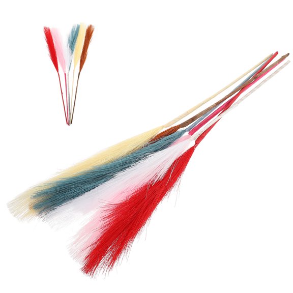 ETEREAUTY 7-Piece Artificial Reed Stems for Home and Office Vase Decoration, Realistic Faux Plant Decor