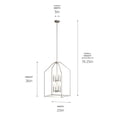 thumbnail image 4 of Madden - Light Brushed Nickel Steel Pendant Light, 4 of 7
