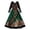 #01-Green, variant on Women's Christmas Long Sleeve Maxi Dress with Festive Celestial Star Moon and Snowflake Print for Holiday Party Evening Outfit