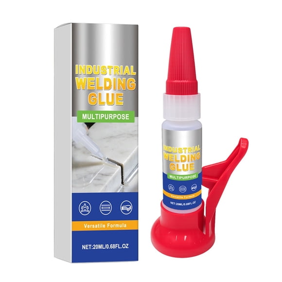 Transparent Multi-Purpose Adhesive Glue, Quick Drying Liquid with Anti Clog Nozzle, Instant Bonding Strength for Wood Ceramic Plastic Fabric, Home Repair Craft Solution, 1 Bottle of Glue