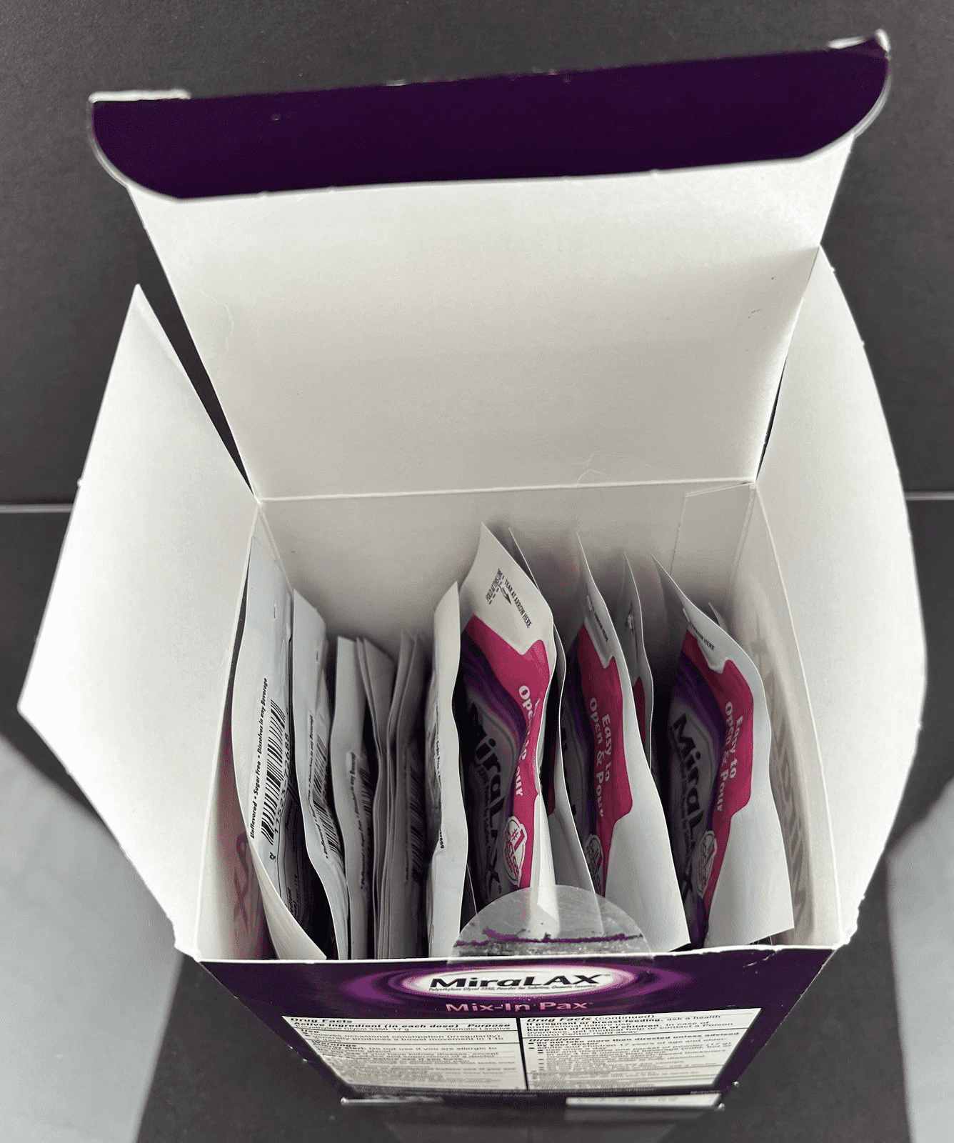 MiraLAX Laxative Powder ,17 Gram Strength Polyethylene Glycol, Box of 24 Packets