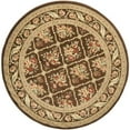 thumbnail image 5 of SAFAVIEH Lyndhurst Mason Floral Border Area Rug, Brown, 5'3" x 5'3" Round, 5 of 7