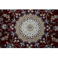 thumbnail image 5 of Red Floral 2'7X12'5 Indo-Nain Oriental Runner Rug, 5 of 11
