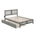 thumbnail image 3 of AFI Tahoe Wood Queen Platform Bed with Footboard and Twin XL Trundle in Grey, 3 of 6