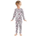 thumbnail image 3 of Pink Leopard Butterfly Pattern Cotton Pajamas 2 Piece Set Sleepwear Soft and Comfortable Homewear Nightwear, 3 of 7