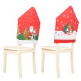 thumbnail image 1 of 2pcs Santa Chair Cover Home Accents Decor Dinner Table Decor Home Decorations for Home Dining Table Chair Covers Christmas Chair Covers Dining Chair, 1 of 1