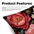 thumbnail image 2 of Peony Decorative Bed Pillow Covers Throw Pillows Set with Unique Patterns for all Occasions - 16x16, 18x18, 20x20 inches - 2 Pack Pillow Inserts Included, 2 of 6