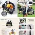 thumbnail image 4 of Jeiento Green Axolotl Backpack and Lunch Box Set for Elementary Boys & Girls 4 Piece Water-Resistant Large Capacity Backpack, Lunch Bag, Pencil Case and 2 Bookmarks, 4 of 7