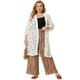 thumbnail image 3 of Pantalón De Salón De PierAncPaMujer TalGrande Estilo Boho Palazzo marrón 4X Agnes Orinda, 3 of 7