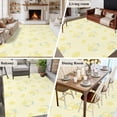 thumbnail image 5 of Yellow Lemon Area Rugs 5'x8', Washable Small Throw Rugs for Classroom Bedroom, Summer Farmhouse Fruits Leaves Lemon Indoor Outdoor Rug Non-Slip Low Pile Carpet Runner Reversible Floor Mats, 5 of 8