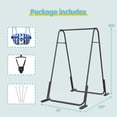 thumbnail image 2 of Slevoo 2-in-1 Baby Jumper and Swing Set with Portable Quick Foldable Stand, Easy Setup, Adjustable Strap, Soft Padded Seat, Black, 2 of 8