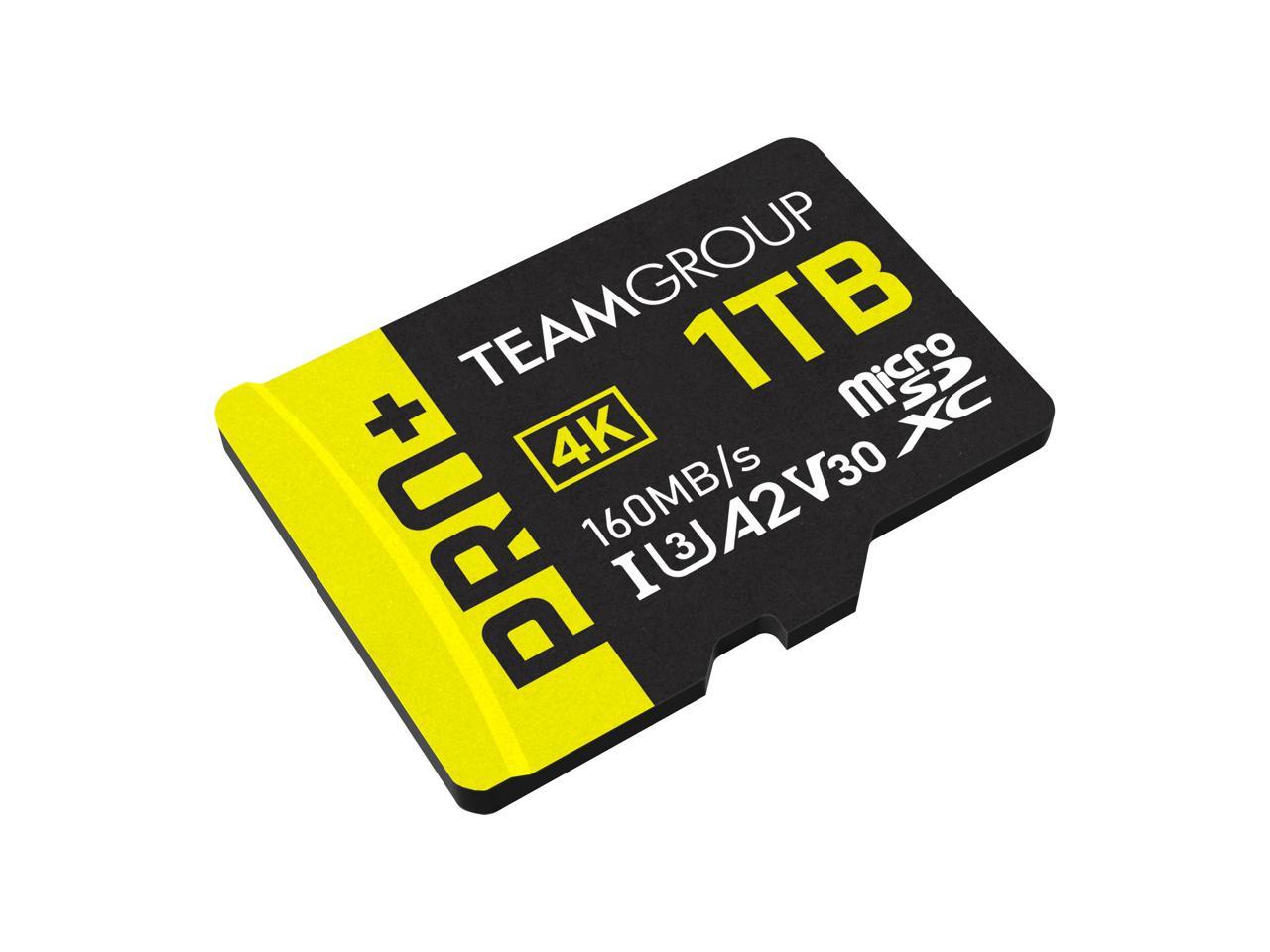 Team 1TB Pro+ microSDHC UHS-I/U3 Class 10 Memory Card with Adapter, Speed Up to 160MB/s (TPPMSDX1TIA2V3003) - image 2 of 4