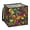 Colorful Swirl Design, variant on Home Organizer Foldable Fabric Storage Bin With Handle Awakened Crusoe-style Monster