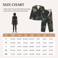 thumbnail image 4 of Honeii Forest Stone-Colored Dragon print Women's Pajama Sets Long Sleeve Button Down Sleepwear Nightwear Soft Pjs Lounge Sets-Medium, 4 of 7