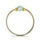 thumbnail image 2 of Thin 14k Gold Filled Tiny Nose Ring Hoop - 2 mm Green Opal piercing Nose Hoop - 24 gauge very Thin Nose Hoop Tiny Piercings Nose Rings hoop - Opal nos, 2 of 4