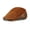 Brown 2, variant on Golf European Style Genuine Leather Caps Beret Man Casual Sheepskin Suede Black/Brown Fitted Duckbill Hats Male Boina ,Classic Vintage