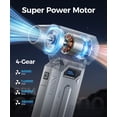 thumbnail image 3 of GEYILO Compressed Air Duster 280000 RPM for Electronics, Rechargeable PC Keyboard Cleaner, 4 Speeds, 3 of 9