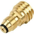 thumbnail image 1 of CZCPP-Adaptateur de Réservoir de Propane, Raccords de Propane POL à QCC-1, Convertit Réservoir de 100lb en Tuyau Ou Régulateur Type 1, Ancien à Neuf, Laiton Massif, 1 of 4