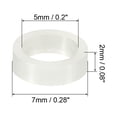 thumbnail image 2 of Unique Bargains Rondelle d'Espacement, Lot de 200 Nylon 5mm ID x 7mm OD x 2mm L pour Vis M5, Blanc, 2 of 5