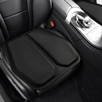 Gel Seat Cushion for Car Seat, Office Chair, Wheelchair, Golf Cart - Non-Slip Thin Car Seat Cushions with 1 Inch Gel - Sciatica & Coccyx Pain Relief (Fabric, Black)