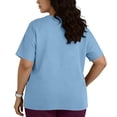 thumbnail image 4 of POROPL Plus Size Scrubs for Women,V-Neck Short Sleeve,2 Pocket Comfortable Scrub Tops Size L-5XL, 4 of 6