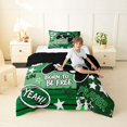 thumbnail image 4 of Homewish Cartoon Gaming Controller Twin Comforter Sets,Esports Gamepad Bedding Set,Green,Black Reversible,2 Pieces,1 Comforter and 1 Pillowcase, 4 of 7