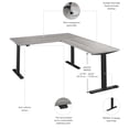thumbnail image 6 of Move 60 Series 60W L Shaped Standing Desk in Platinum Gray - Engineered Wood, 6 of 7