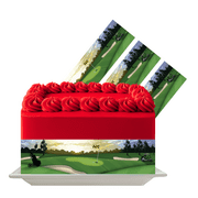 Golf Course Edible Cake Wrap | Sports Theme Icing Sheet | Golf Birthday & Fatherâ€™s Day Cake Decoration