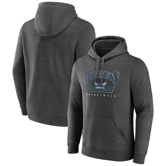 Men's Charcoal Charlotte Hornets Selection Pullover Hoodie