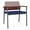 Mahogany-Cobalt, variant on Avon Reception Oversize Chair UPH Seat HPL Back / Charcoal / Mahogany / Black