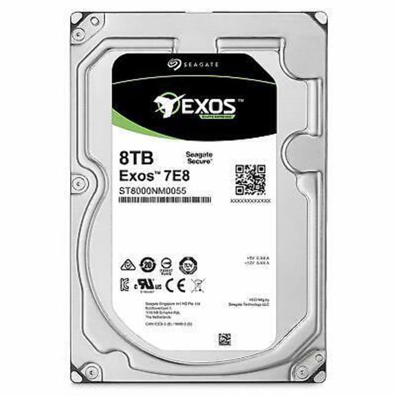 Seagate Exos ST8000NM0055 8TB 256MB 3.5" SATA 6GB/s 7200RPM Enterprise HDD 651307111724