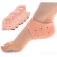 thumbnail image 1 of 6 pares de calcetines protectores para el talón, calcetines de gel para el cuidado de la piel del talón, almohadilla de silicona para el talón, reduce la presión en el talón y alivia el dolor de pies., 1 of 3