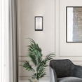 thumbnail image 6 of 50860-04 Livex Lighting Meridian - 1 Light Wall Sconce in Modern Style - 6 Inches wide by 11 Inches high-Black Finish, 6 of 19