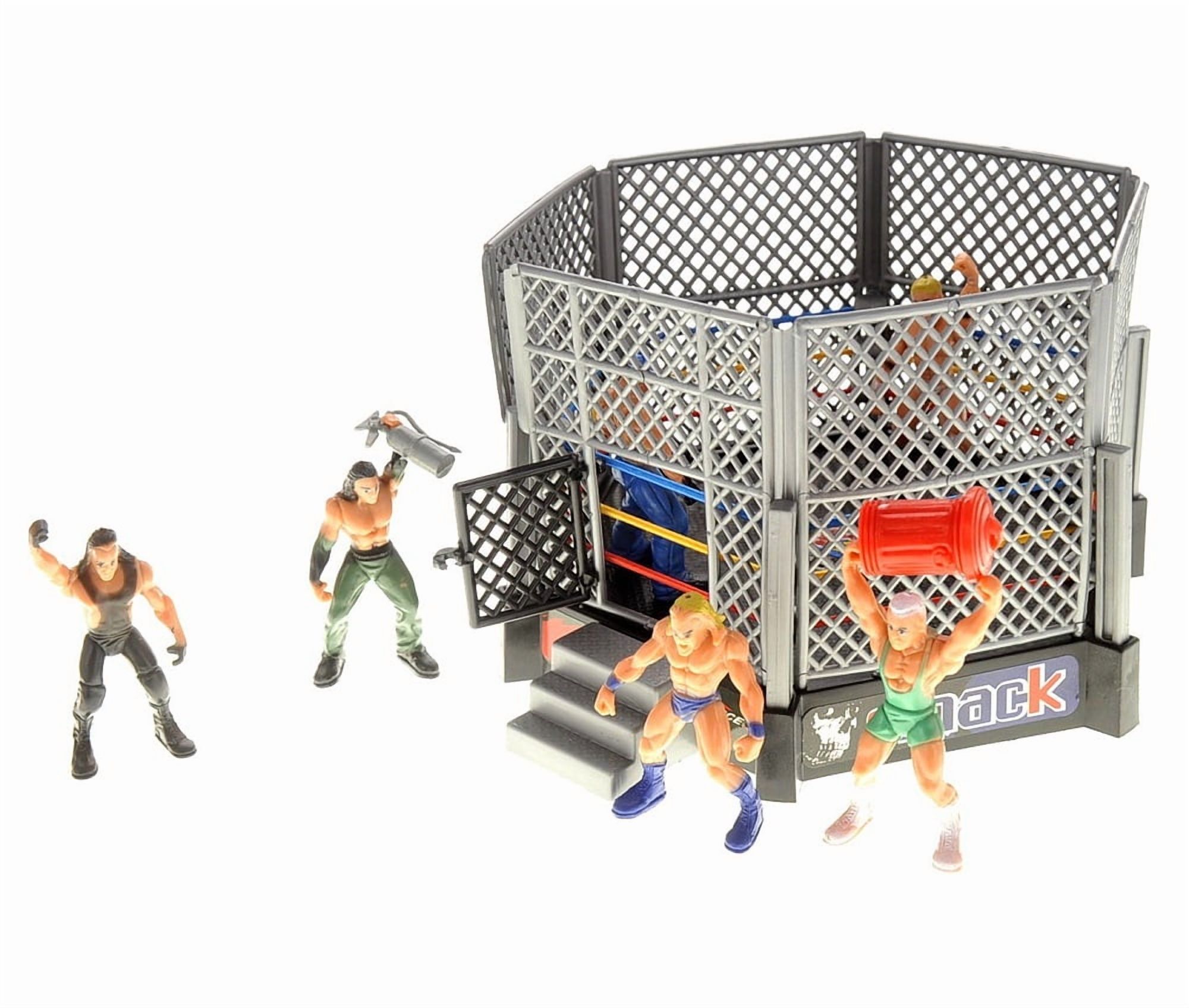 Wrestling Toy Figure Set with Arena and 12 Action Figures