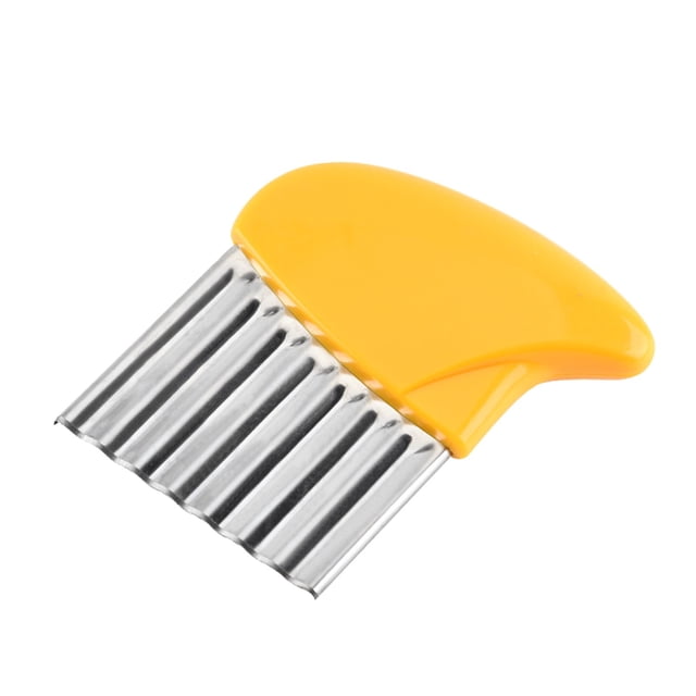 Corrugated Vegetable Cutter for Effortless French Fry Slicing and Chopping with Wrinkled Design