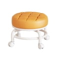 thumbnail image 5 of TISHITA 360 degree Rotating Low Roller Seat Stool Lazy Housework Stool Round Kids Sturdy Lightweight Heavy Duty Pulley Low Stool for Salons Orange, 5 of 8