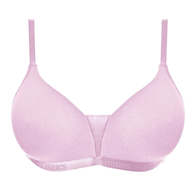 Brasier Hanes para Mujer, Algodón Morado Malva Talla 36B