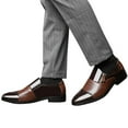 thumbnail image 4 of Men's Dress Oxford Shoes Fashion Summer And Autumn Men Leather Shoes Pointed Toe Low Heel Zipper Hollow Breathable, 4 of 9