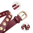 thumbnail image 7 of Fianmy Fashion Leather Belt for Women, Studded Ladies Belts Punk Belt for Jeans Dress, 7 of 7