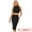 Black, variant on DARING DIVA Women's 2 Pieces Skirt Sets Mock Neck Tank Bodycon Skirts XS Black