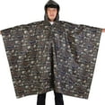 thumbnail image 7 of YOUTHINK Rain Poncho, Waterproof Army Hooded Ripstop Rain Poncho Military Camping Hiking, 7 of 7