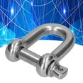 thumbnail image 1 of Wchiuoe D Ring Anchor Shackle 304 Stainless Steel Screw Pin Chain Connector Marine Land Lifting Tool,Chain Wire Rope Connector,Stainless Steel Anchor Shackle, 1 of 8